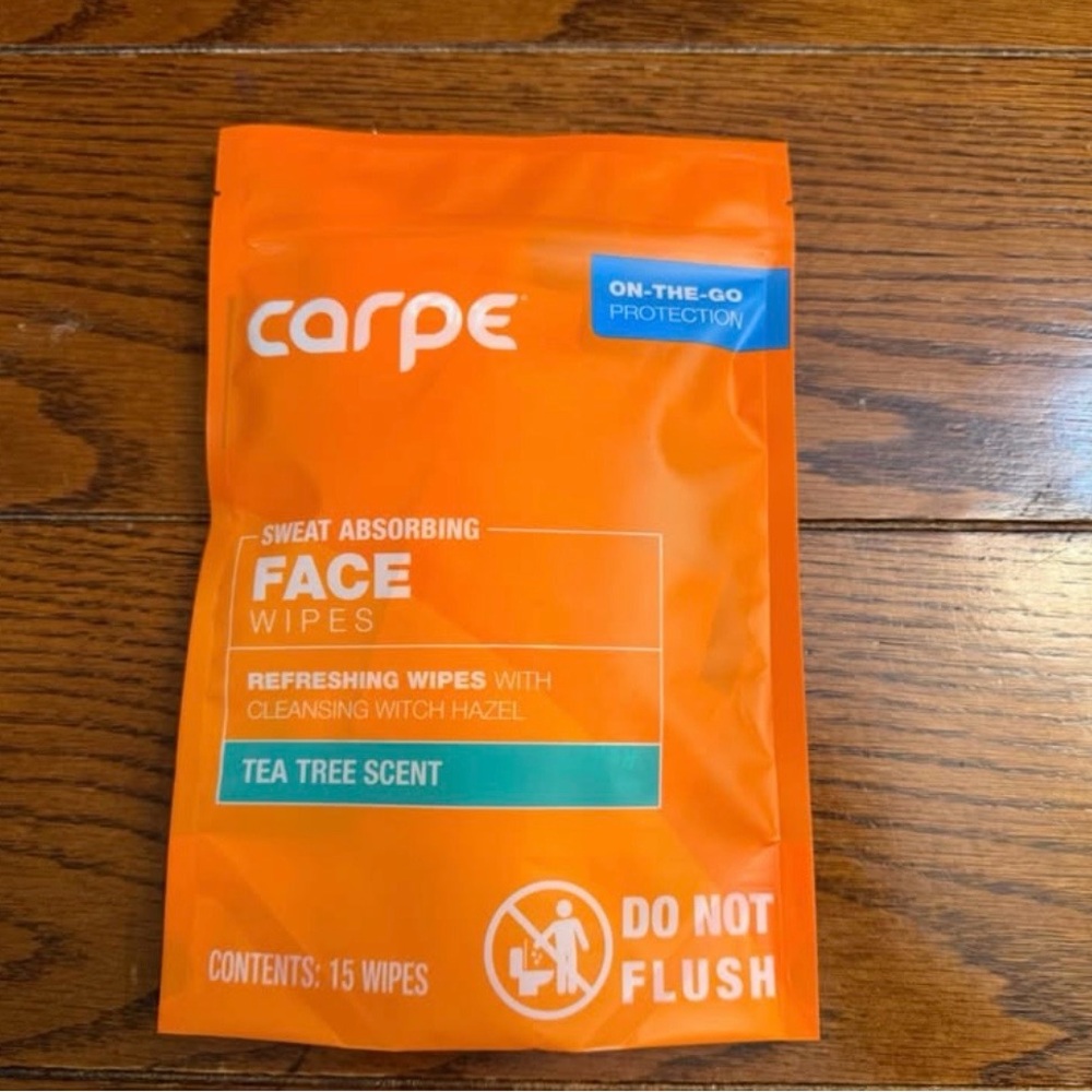 Carpe Sweat Absorbing Face Wipes - Picture 2 of 3